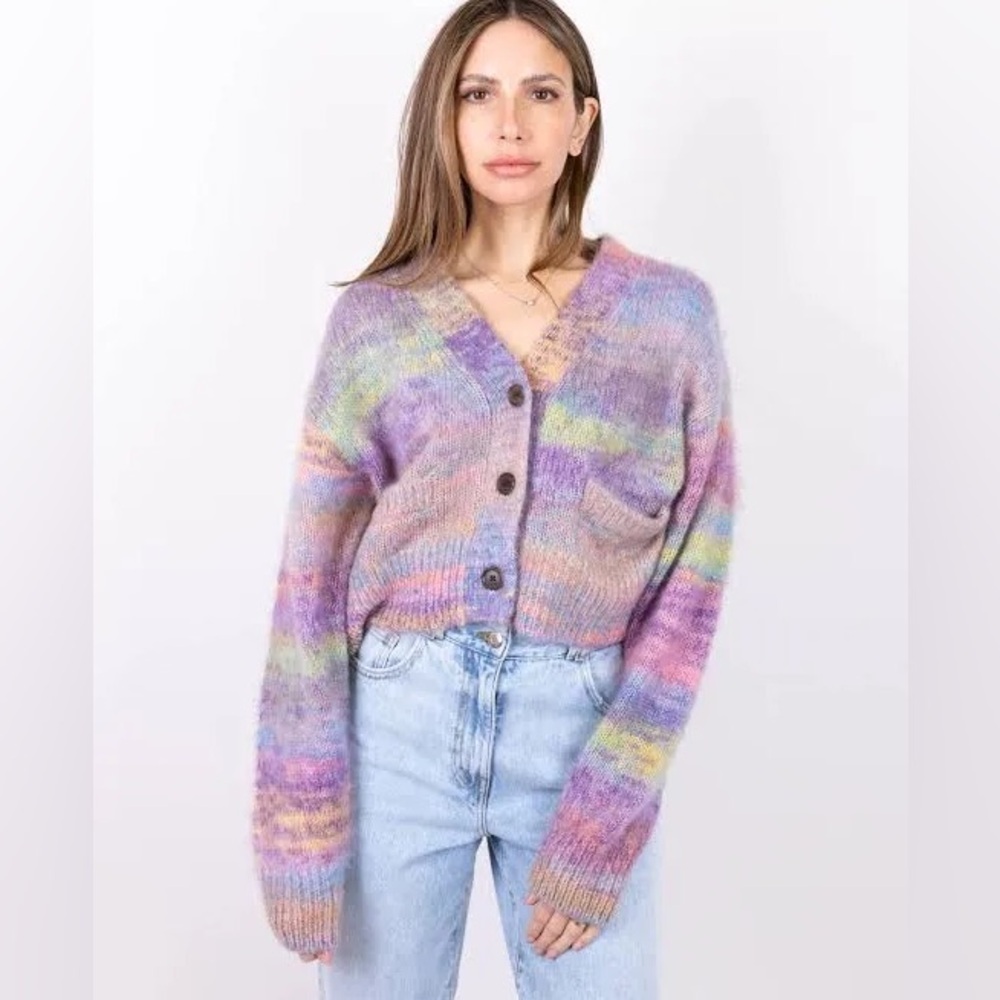 Re/Done 90’s cropped space dye sweater